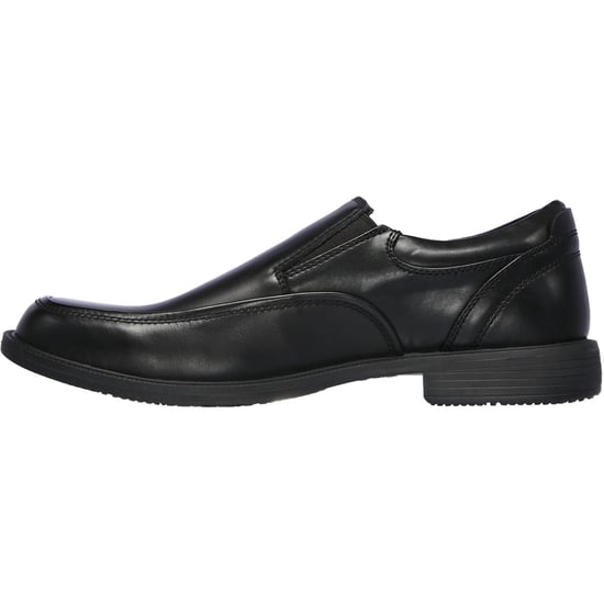 Skechers Dreston Ratlon Leder Herren Schwarz Slipper - Image 4