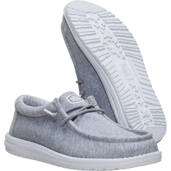 HEYDUDE Wally Stretch Jersey Textil Herren Graue Slipper - Image 4