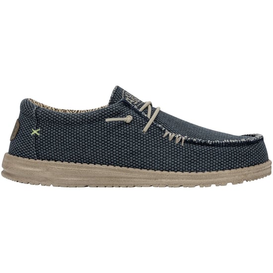HEYDUDE Wally Geflochtene Polyester Herren Slipper Blau Nacht - Image 5
