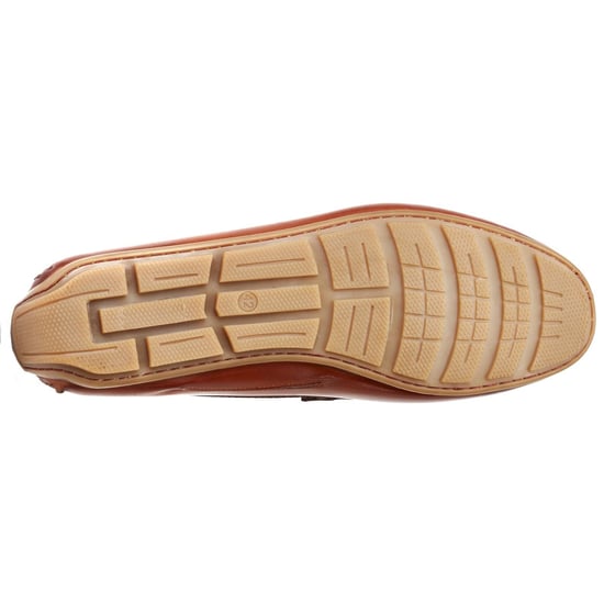 Base London Collins Driver Leder Herren Loafers in verbranntem Tan - Image 3