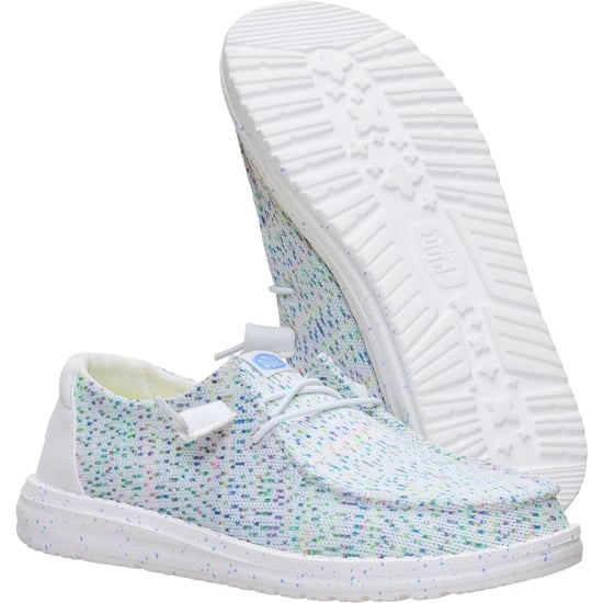 HEYDUDE Wendy Stretch Polyester Damen Loafers Weiß/Mehrfarbig - Image 3