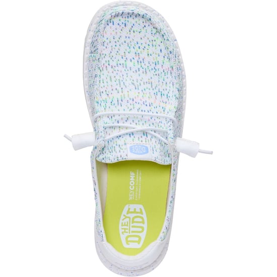HEYDUDE Wendy Stretch Polyester Damen Loafers Weiß/Mehrfarbig - Image 4