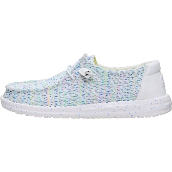 HEYDUDE Wendy Stretch Polyester Damen Loafers Weiß/Mehrfarbig - Image 5