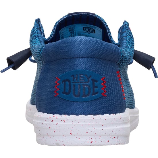 HEYDUDE Wally Stretch Sox Polyester Herren Mokassins in Marineblau/Multi - Image 2