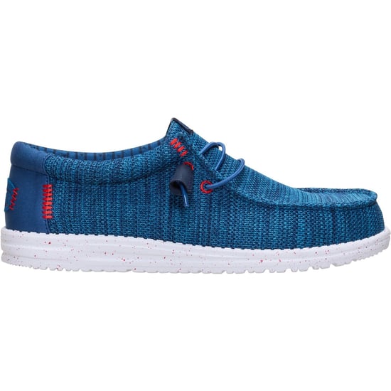 HEYDUDE Wally Stretch Sox Polyester Herren Mokassins in Marineblau/Multi - Image 6