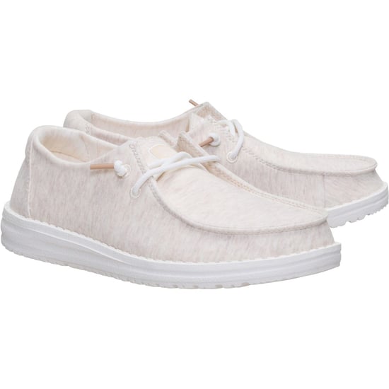 HEYDUDE Wendy Stretch Jersey Textile Women's Oatmeal Loafers - Image 3