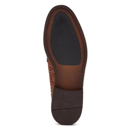Base London Bracken Loafer Leder Herren Tan Slipper - Image 3