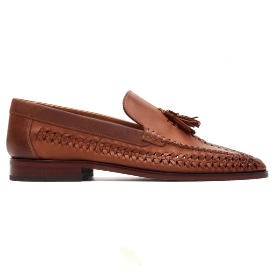 Base London Bracken Loafer Leder Herren Tan Slipper - Image 4