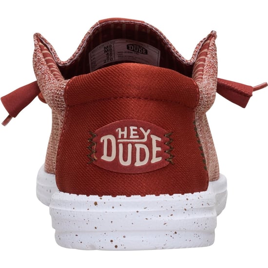 HEYDUDE Wally Stretch Sox Polyester Herren Mokassins in verbranntem Rot/Multi - Image 2