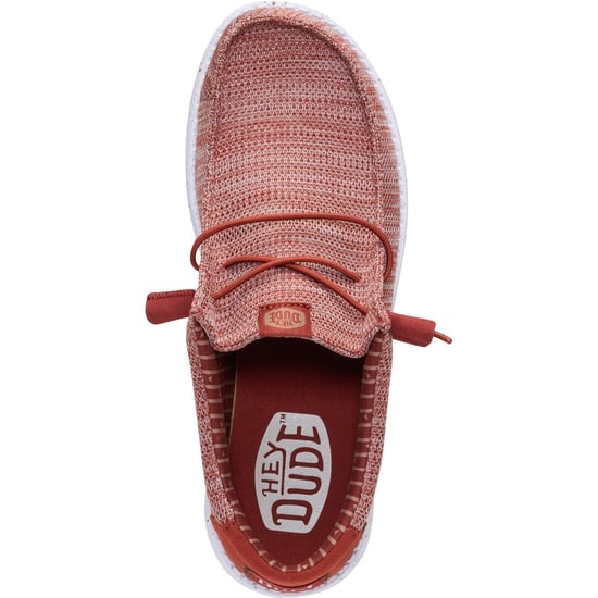 HEYDUDE Wally Stretch Sox Polyester Herren Mokassins in verbranntem Rot/Multi - Image 4