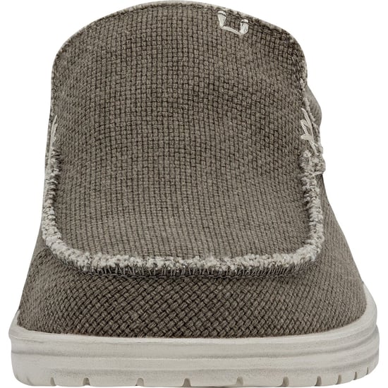 HEYDUDE Mikka Braided Textile Men's Fossil Loafers - Image 3