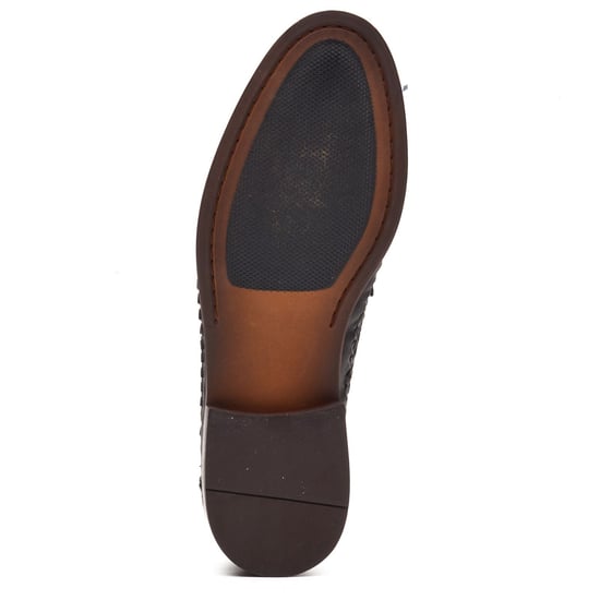 Base London Bracken Slipper Leder Herren Navy Slipper - Image 3