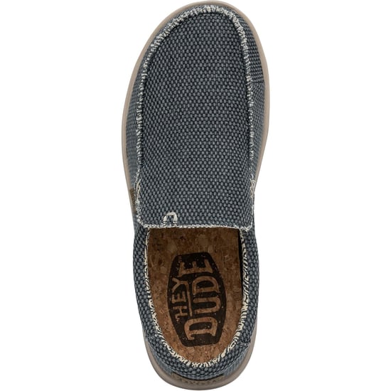 HEYDUDE Mikka Braided Textile Men's Deep Blue Loafers - Image 4