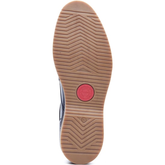 Base London Langdon Leder Herren Marineblau Bootschuhe - Image 3