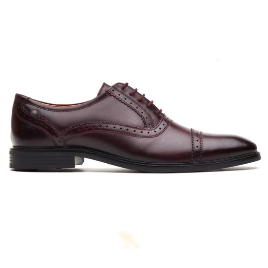 Base London Ascot Oxford Leder Herren Bordo Oxford Schuhe - Image 5
