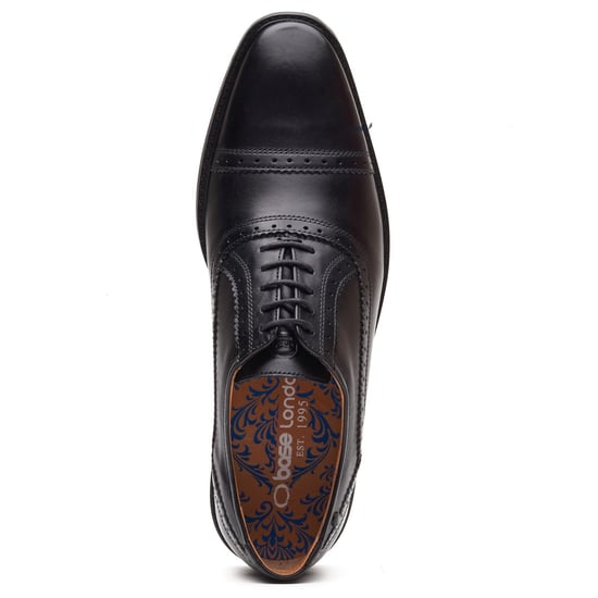 Base London Ascot Oxford-Leder Herrenschuhe in Schwarz - Image 4
