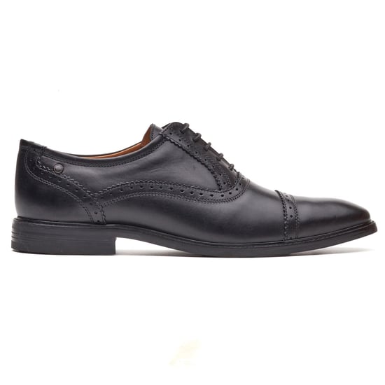 Base London Ascot Oxford-Leder Herrenschuhe in Schwarz - Image 5