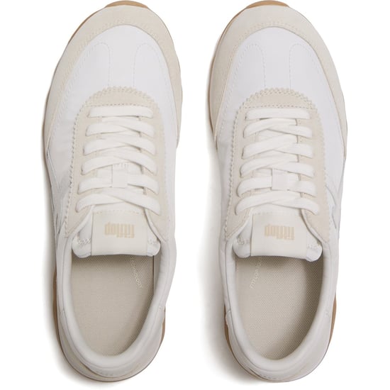Fitflop Retro-Q FF Nylon Damen Urban White Mix Sneakers - Image 3
