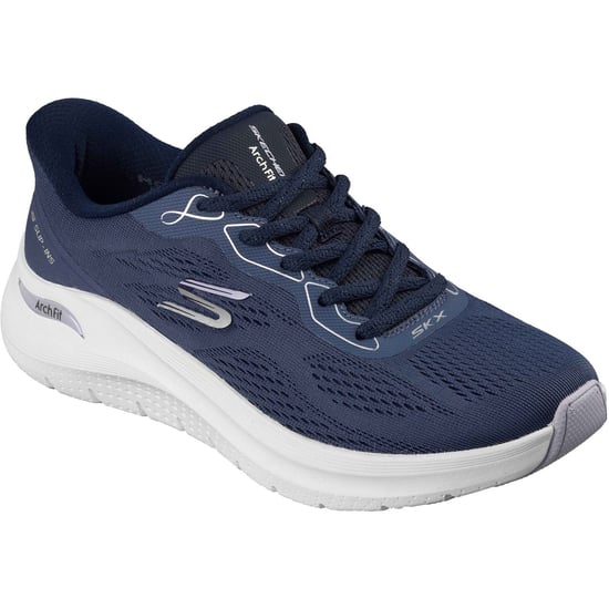 Skechers Arch Fit 2.0 Polyester Damen Sneakers in Marineblau - Image 1
