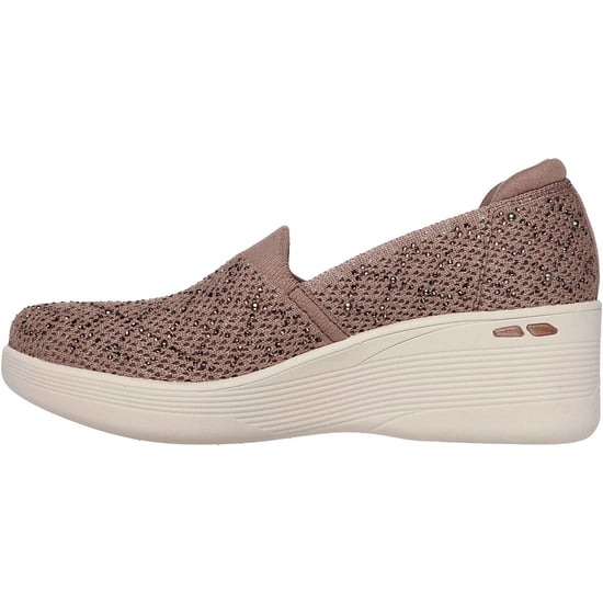 Skechers Pier-Lite My Reflection Polyester Damen Mocha Sneaker - Image 4