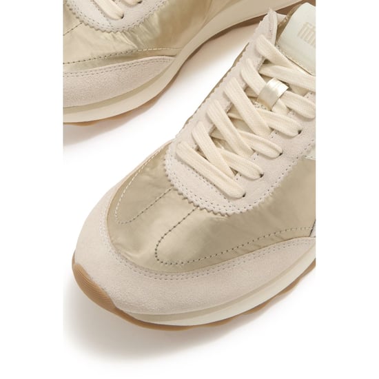 Fitflop Retro-Q FF Nylon Damen Platino Sneakers - Image 5