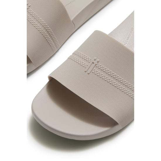 Fitflop iQushion Pool Polyurethan Herren Slides in Hellgrau - Image 5
