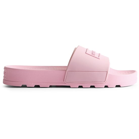 Hunter Core Prägung Polyurethan Damen Parfait Pink Slides - Image 4