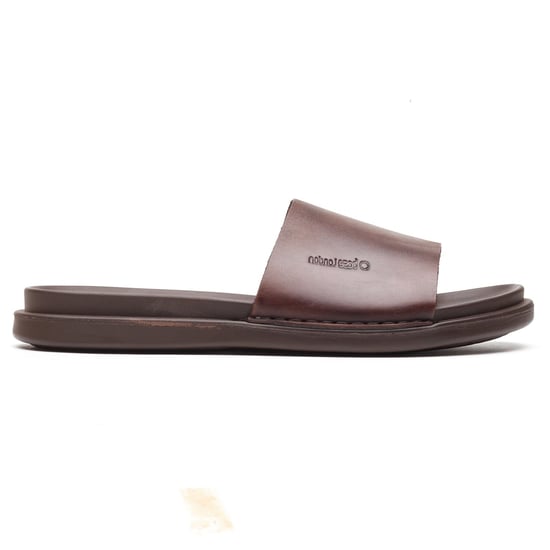 Base London Albany Leder Herren Braune Pantoletten - Image 6