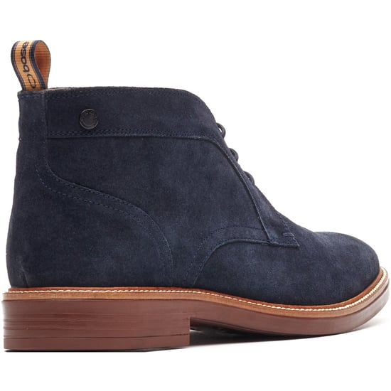 Base London Lincoln Chukka Leder Herren Stiefel Navy - Image 2