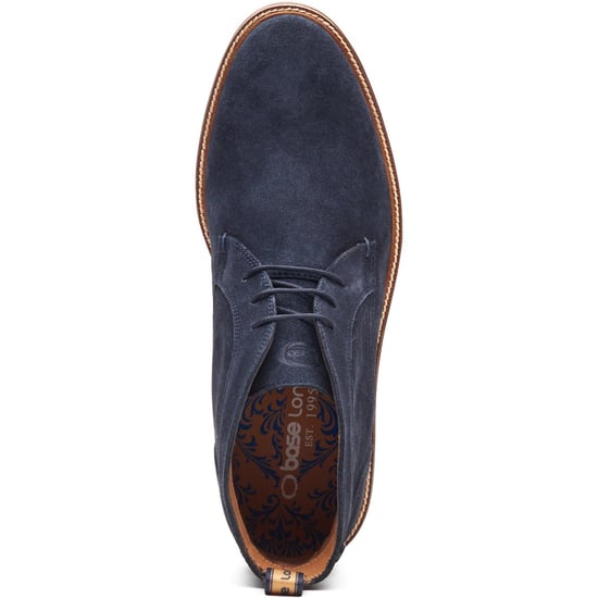 Base London Lincoln Chukka Leder Herren Stiefel Navy - Image 4