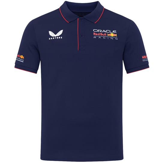Castore Red Bull Racing Fabrik Herren Polo-Shirt in Marineblau - Image 1
