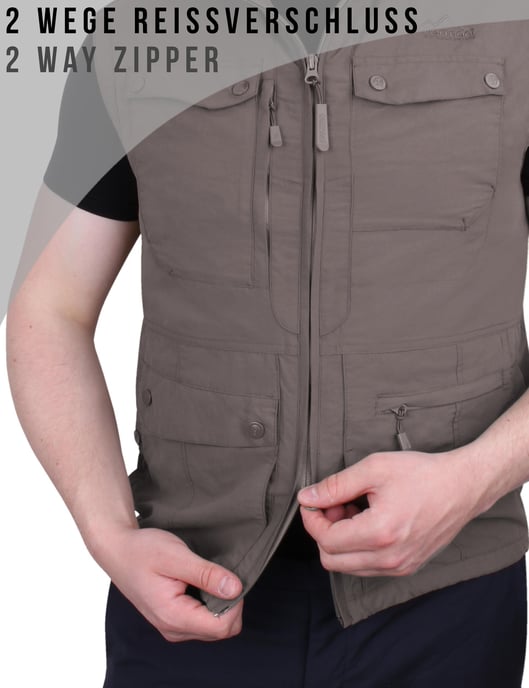 normani OUTDOOR SPORTS Herren Outdoor Weste Kudu - Image 3