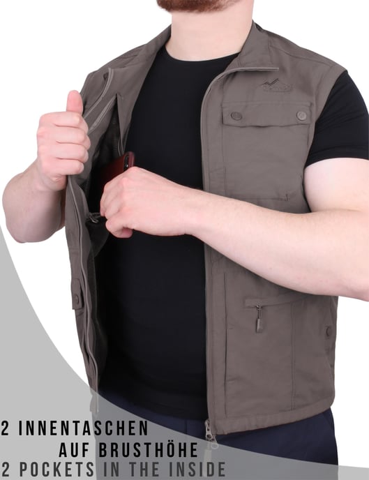 normani OUTDOOR SPORTS Herren Outdoor Weste Kudu - Image 4