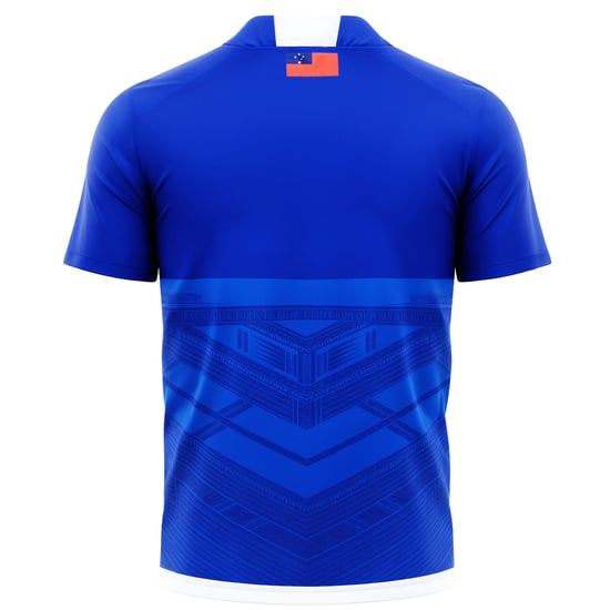 Castore Manu Samoa Herren Blau Rugby-Trikot - Image 2