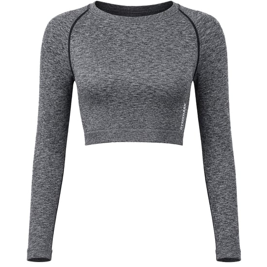 Gymshark Adapt Marl Nahtloses Damen Grau Crop Top - Image 1
