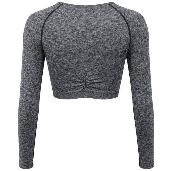 Gymshark Adapt Marl Nahtloses Damen Grau Crop Top - Image 2
