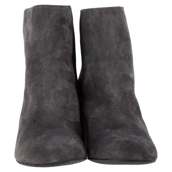 Stuart Weitzman Bacari Block-Eel Stiefeletten aus grauem Wildleder - Image 2