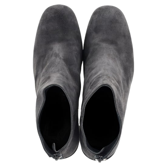 Stuart Weitzman Bacari Block-Eel Stiefeletten aus grauem Wildleder - Image 3