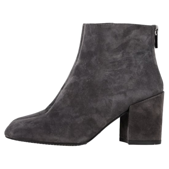 Stuart Weitzman Bacari Block-Eel Stiefeletten aus grauem Wildleder - Image 4