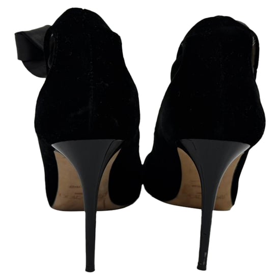 Jimmy Choo Rosana Knöchel-Bindeschuhe aus schwarzem Samt - Image 4