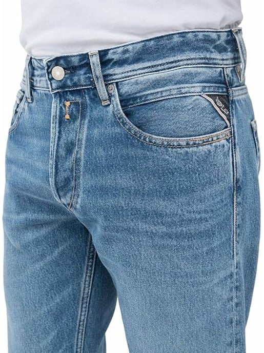 Herren Medium Blaue Grover Jeans - Image 2