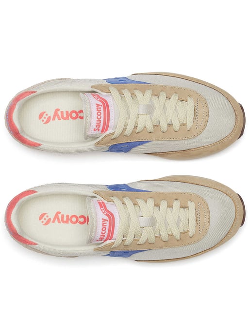 Damen Creme Blaue Trainer 80 Trainer - Image 3