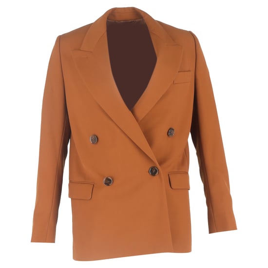 Acne Studios zweireihiger Blazer mit Taschen aus braunem Polyester - Image 1
