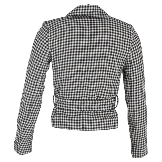 MCQ by Alexander McQueen Gingham Blazer aus schwarz-weißer Baumwolle - Image 3