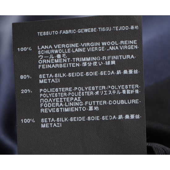 Saint Laurent Einreihiger Blazer aus marineblauer Wolle - Image 6