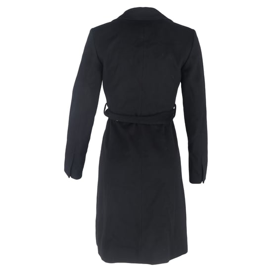 Hugo Boss Gürtelmantel aus schwarzer Wolle - Image 3