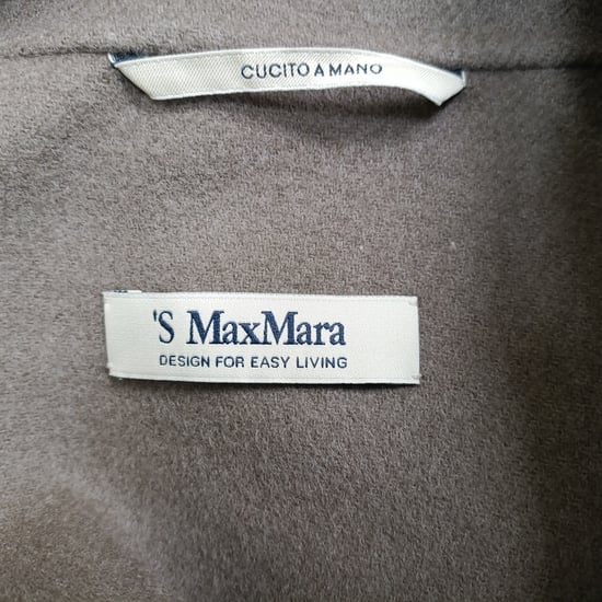 'S Max Mara Gürtelmantel aus brauner Schurwolle - Image 2