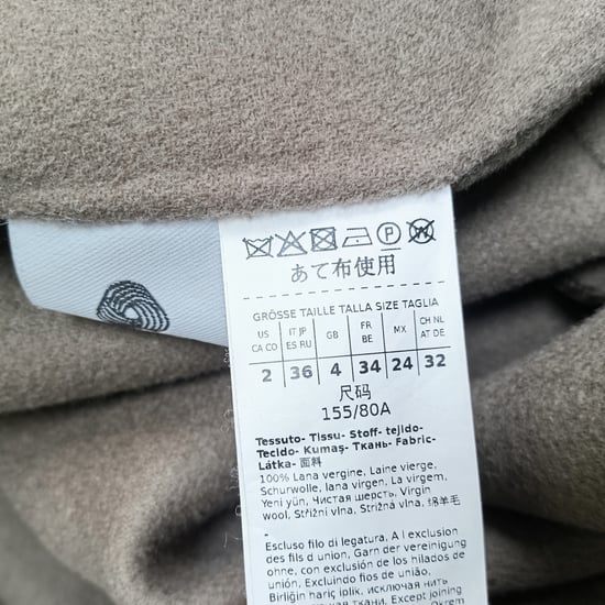'S Max Mara Gürtelmantel aus brauner Schurwolle - Image 3