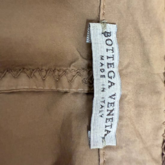 Bottega Veneta einreihiger Blazer mit Ziernähten aus brauner Baumwolle - Image 4