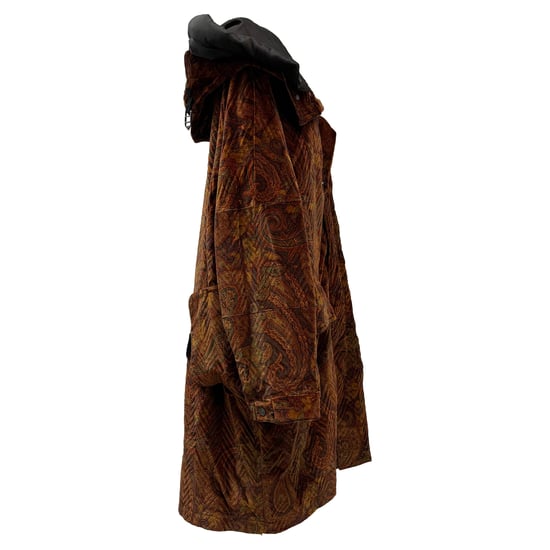 Etro Kapuzenmantel mit Paisley-Print aus mehrfarbigem Samt - Image 3